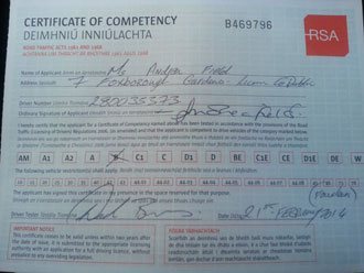 certificate of competency